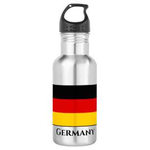 Deutschland (deutsche Flagge) Edelstahlflasche