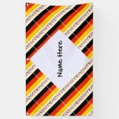 Deutschland - deutsche Flagge gefixt Banner (Vertikal)