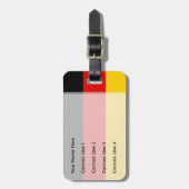 Deutschland - deutsche Flagge Gepäckanhänger (Vorderseite vertikal)