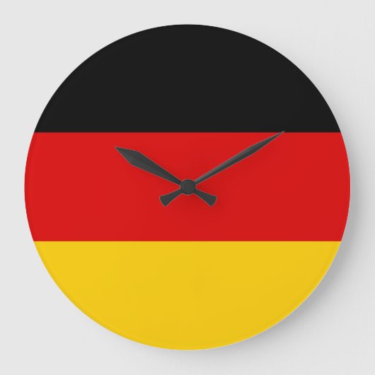 Deutschland (deutsche Flagge) Große Wanduhr (Vorderseite)