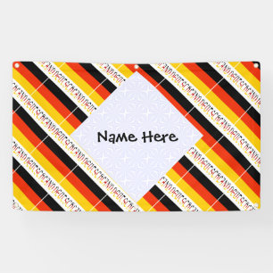 Deutschland Deutsche Flagge Kacheln Personalisiert Banner
