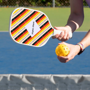 Deutschland Deutsche Flagge Kacheln Personalisiert Pickleball Schläger
