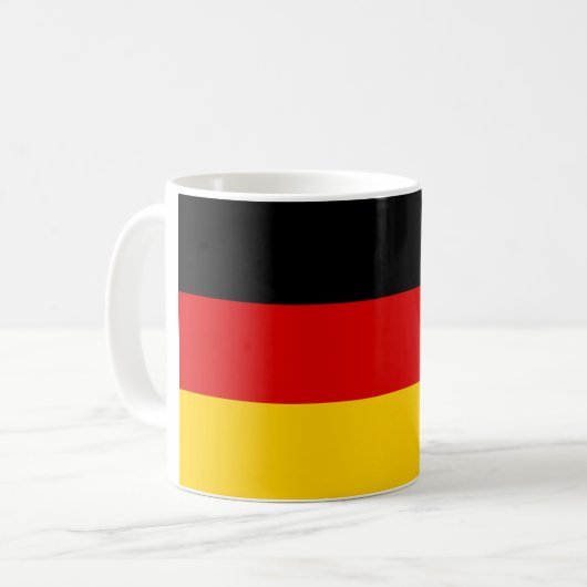 Deutschland (deutsche Flagge) Kaffeetasse (Vorderseite Links)