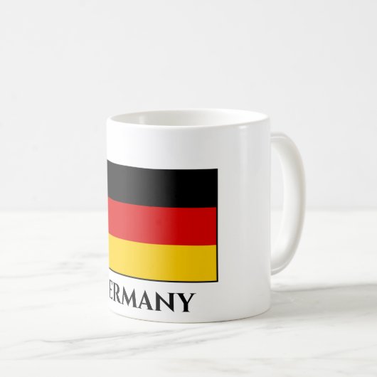 Deutschland (deutsche Flagge) Kaffeetasse (VorderseiteRechts)
