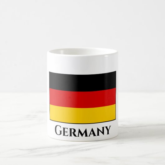 Deutschland (deutsche Flagge) Kaffeetasse (Mittel)