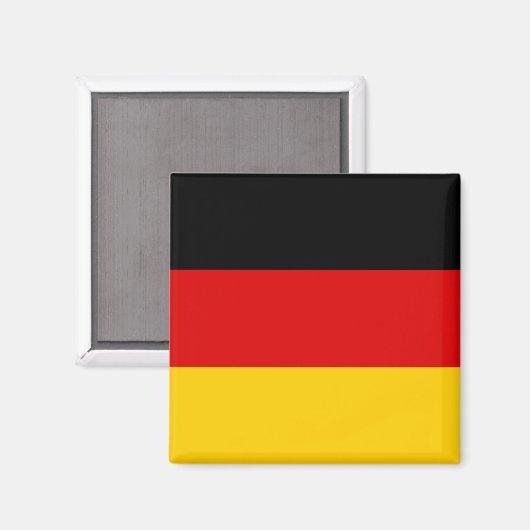 Deutschland (deutsche Flagge) Magnet (Vorderseite/Rückseite)