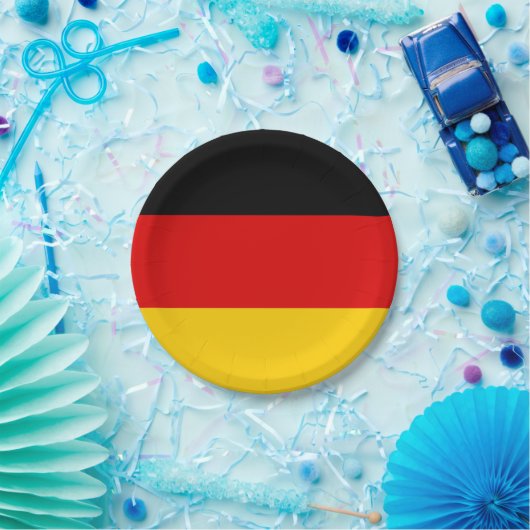 Deutschland (deutsche Flagge) Pappteller (Party)