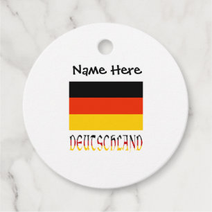 Deutschland Deutsche Flagge Personalisiert Geschenkanhänger