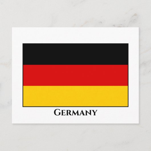 Deutschland (deutsche Flagge) Postkarte (Vorderseite)