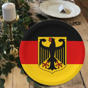 Deutschland, deutsches Party der Flagge, Geburtsta Pappteller