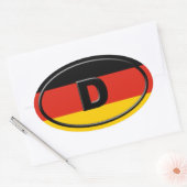 Deutschland - Deutschland - Europa Ovaler Aufkleber (Umschlag)