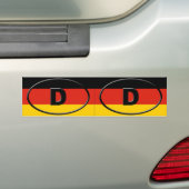 Deutschland - Deutschland - Europäisches Oval Autoaufkleber (Auf Auto)