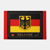 Deutschland & Deutschland Flag Hausmatten/Sport Wi Fußmatte (Vorderseite)
