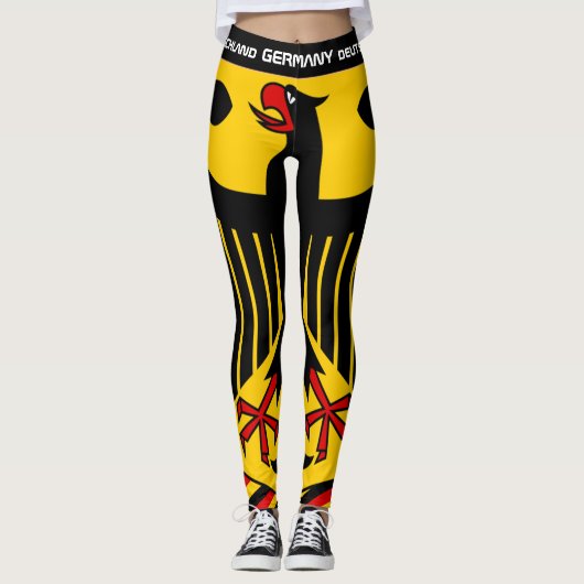 Deutschland & Deutschland Flag Mode, Reise/Sport F Leggings (Vorderseite)