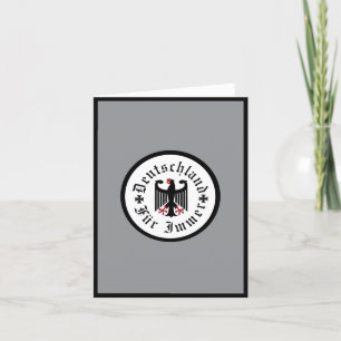 Deutschland/Deutschland Forever/Schwarzer Adler/Ei Dankeskarte