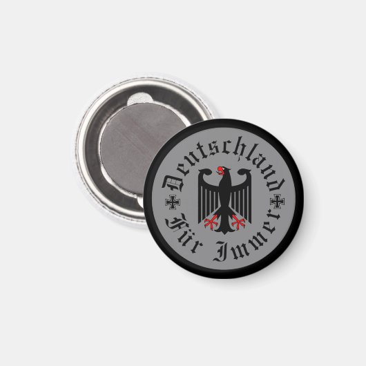 Deutschland/Deutschland Forever/schwarzer Adler/Ei Magnet (Vorderseite/Rückseite)