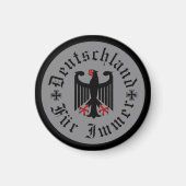 Deutschland/Deutschland Forever/schwarzer Adler/Ei Magnet (Vorne)