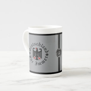 Deutschland/Deutschland Forever/schwarzer Adler/Ei Porzellantasse