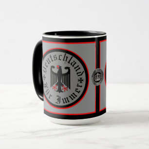 Deutschland/Deutschland Forever/schwarzer Adler/Ei Tasse