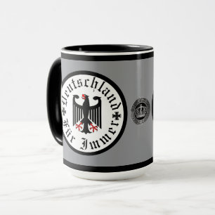 Deutschland/Deutschland Forever/schwarzer Adler/Ei Tasse
