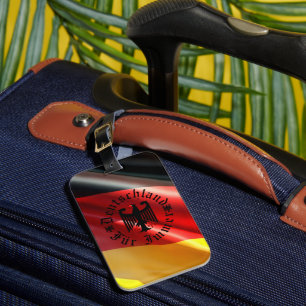 Deutschland/Deutschland Forever/schwarzer Adler/Fl Gepäckanhänger