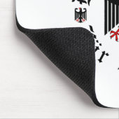 Deutschland/Deutschland Forever/schwarzer Bundesad Mousepad (Ecke)
