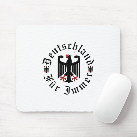 Deutschland/Deutschland Forever/schwarzer Bundesad Mousepad (Mit Mouse)