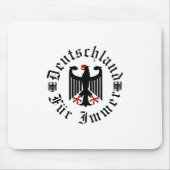 Deutschland/Deutschland Forever/schwarzer Bundesad Mousepad (Vorne)