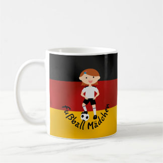 Deutschland Deutschland Fußball Mädchen 3 v2 Kaffeetasse