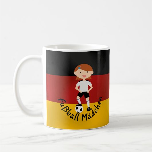 Deutschland Deutschland Fußball Mädchen 3 v2 Kaffeetasse (Links)