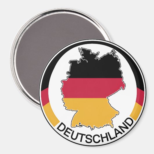 Deutschland Deutschland Magnet (Vorderseite/Rückseite)