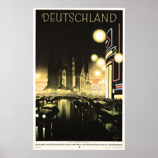 DEUTSCHLAND DEUTSCHLAND Vintages europäisches Reis Poster (Vorne)