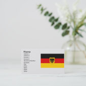 Deutschland, Deutschland Visitenkarte (Stehend Vorderseite)