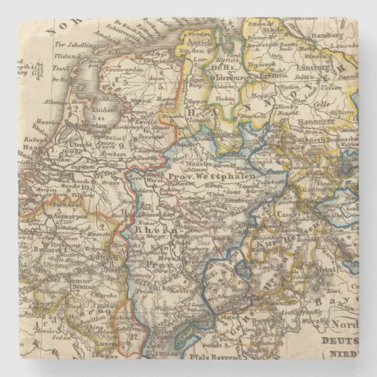 Deutschland, die Niederlande und Belgien Steinuntersetzer (Vorderseite)