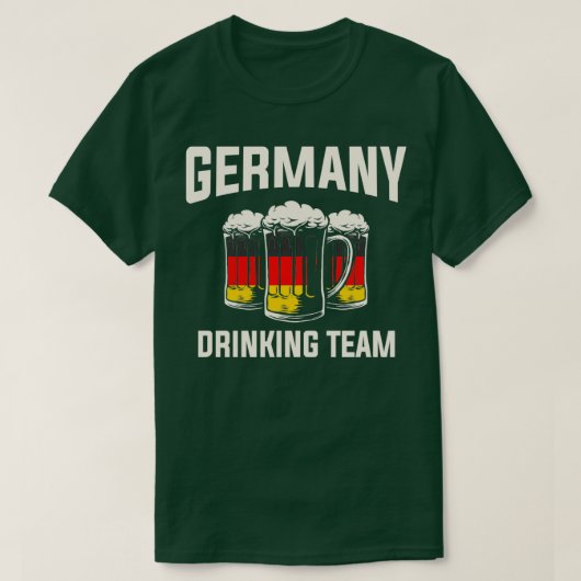 Deutschland Drink Team Funny Beer Drinker T-Shirt (Design vorne)