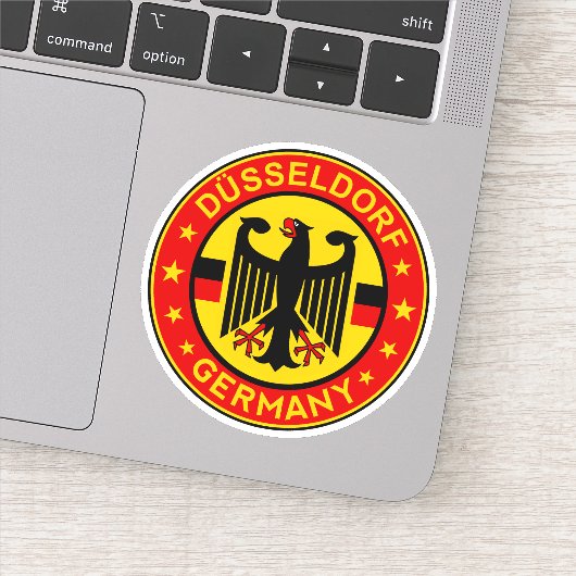 Deutschland, Düsseldorf Aufkleber (Detail)
