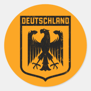 Deutschland Eagle - Deutschland-Wappen Runder Aufkleber