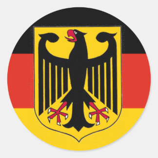 Deutschland Eagle Flag Runder Aufkleber
