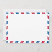 Deutschland Einladung zur Hochzeit von Luftpost (Rückseite)