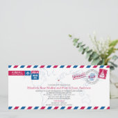 Deutschland Einladung zur Hochzeit von Luftpost (Stehend Vorderseite)