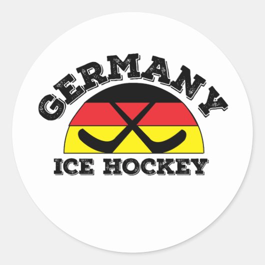 Deutschland Eishockey Runder Aufkleber (Vorderseite)