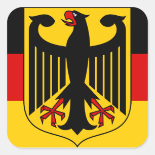 Deutschland-Emblem Quadratischer Aufkleber