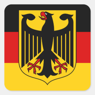 Deutschland-Emblem Quadratischer Aufkleber