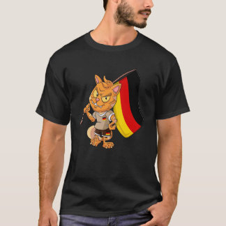 Deutschland Fan Katzen T-Shirt