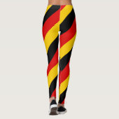Deutschland - Farben für die Flagge - Diagonal ges Leggings (Rückseite)
