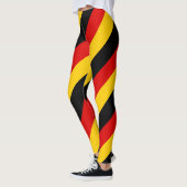 Deutschland - Farben für die Flagge - Diagonal ges Leggings (Links)