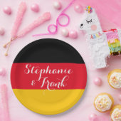 Deutschland Flag Colors Wedding Pappteller (Party)