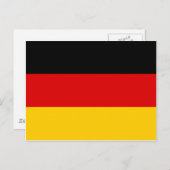 Deutschland Flag DE Postkarte (Vorne/Hinten)