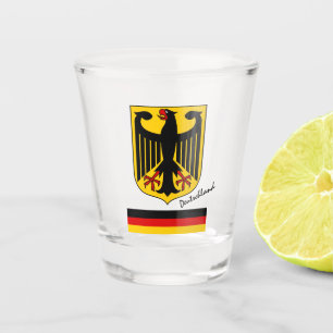 Deutschland Flag & Deutschland Land Patriot / Spor Schnapsglas