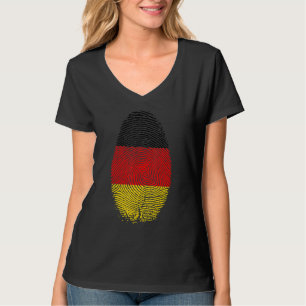 Deutschland Flag Fingerprint ist in meiner DNA für T-Shirt